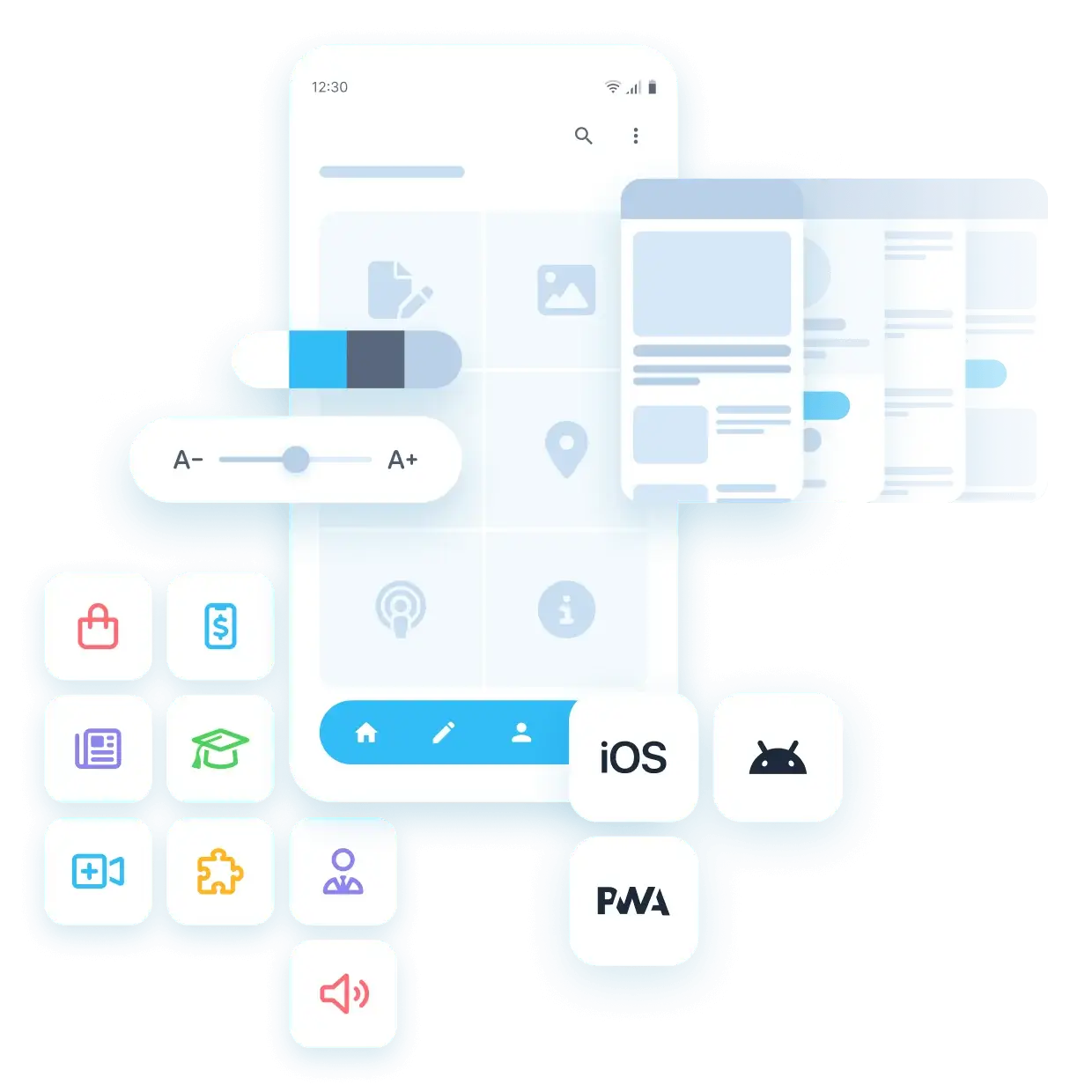 App Builder for Google Play and App Store apps - Tublat's App Builder: Create and publish your app without limits.